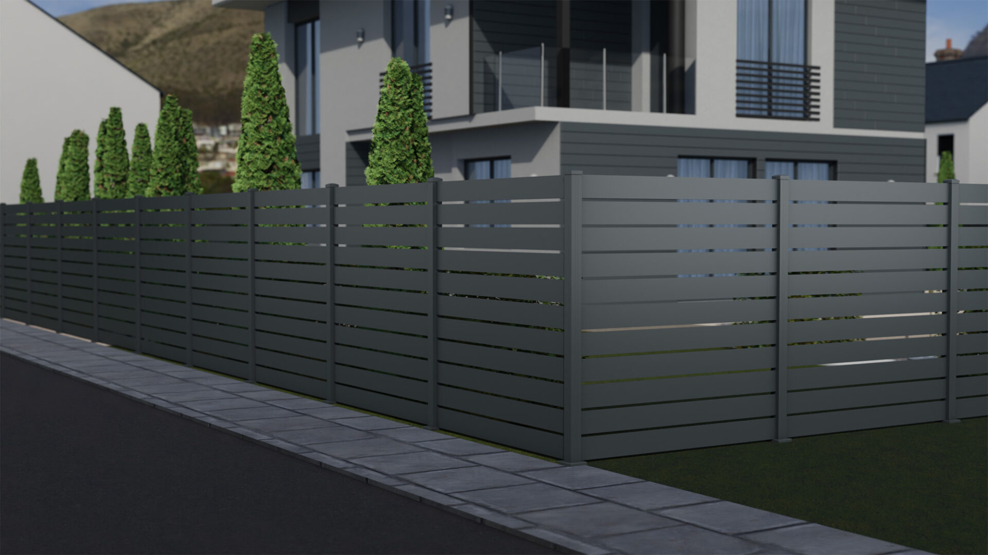 Aluminium Fencing in Evesham, Warwick & the Cotswolds